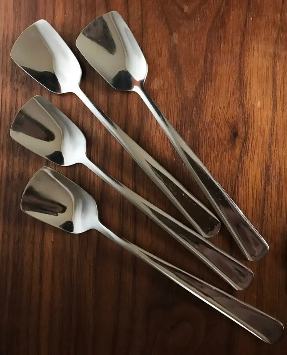 ENDURANCE set of 4 Stainless Steel Ice Cream Spades or Condiment/Sugar Spoons